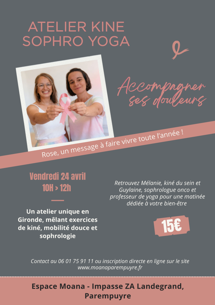 flyer octobre rose lutte contre le cancer du sein ruban photo moderne
